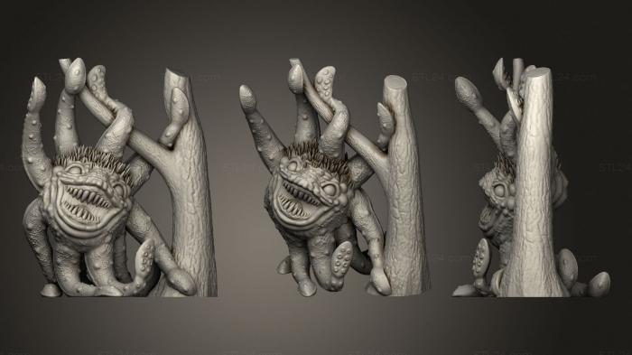 Figurines heroes, monsters and demons (Decapus, STKM_2203) 3D models for cnc